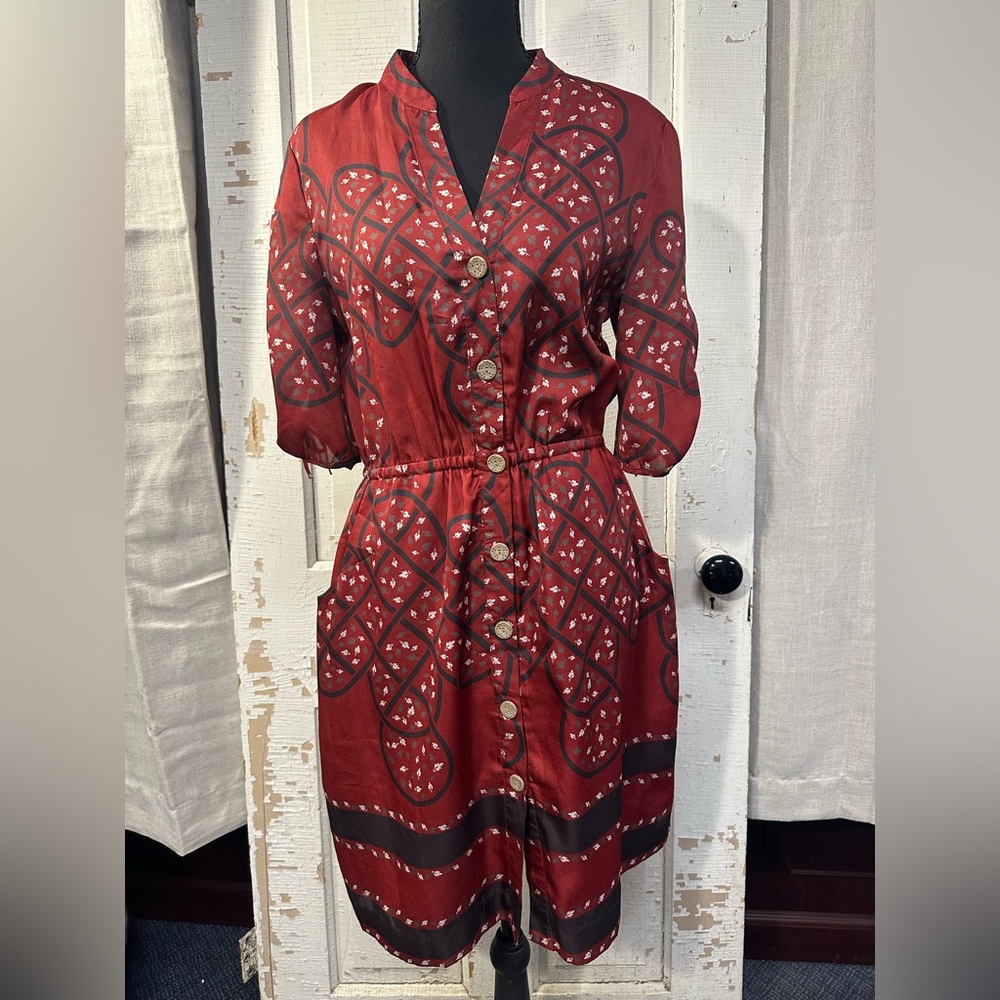 Banana Republic Red Floral Dress